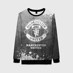 Свитшот женский Manchester United - grey gradient, цвет: 3D-черный