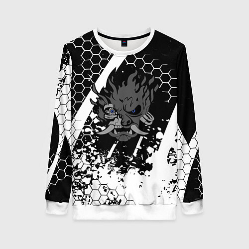 Женский свитшот Samurai соты краски / 3D-Белый – фото 1