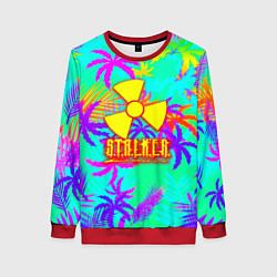 Свитшот женский Stalker тропики из гта, цвет: 3D-красный