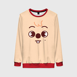 Свитшот женский Quokka skzoo, цвет: 3D-красный