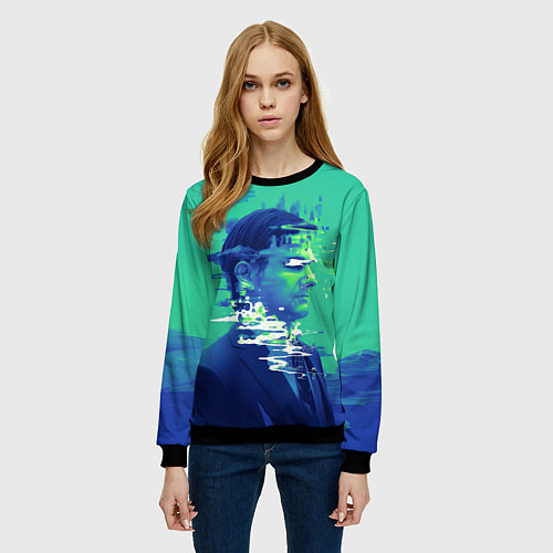 Женский свитшот Марк Скаут - Разделение / 3D-Черный – фото 3