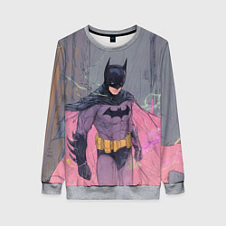 Женский свитшот Бэтмен с розовым плащом