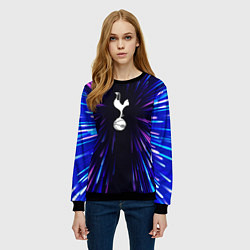 Свитшот женский Tottenham neon energy, цвет: 3D-черный — фото 2