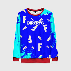 Свитшот женский Farcry 6 pattern, цвет: 3D-красный