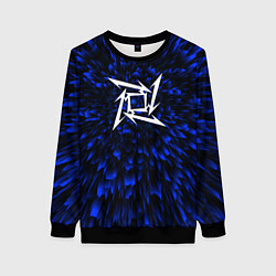 Женский свитшот Metallica blue energy