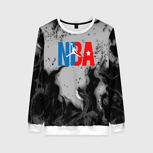 Женский свитшот NASA неоновый огонь / 3D-Белый – фото 1