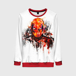 Женский свитшот Дэдпул краски