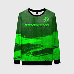 Женский свитшот Dongfeng - green gradient посередине