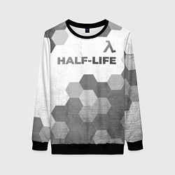 Свитшот женский Half-Life - white gradient посередине, цвет: 3D-черный