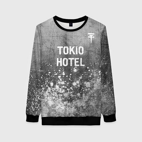 Женский свитшот Tokio Hotel - grey gradient посередине / 3D-Черный – фото 1