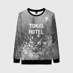 Женский свитшот Tokio Hotel - grey gradient посередине