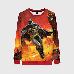 Женский свитшот Бэтмен застыл в воздухе