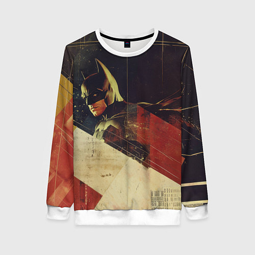 Женский свитшот Бэтмен ретро стиль / 3D-Белый – фото 1
