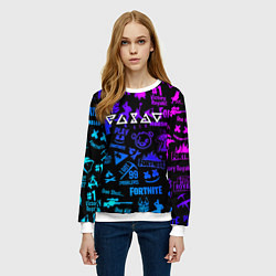 Свитшот женский Ведьмак логотипы игр, цвет: 3D-белый — фото 2