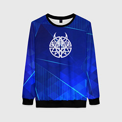 Женский свитшот Disturbed blue poly