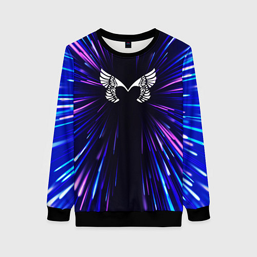 Женский свитшот Placebo neon energy / 3D-Черный – фото 1