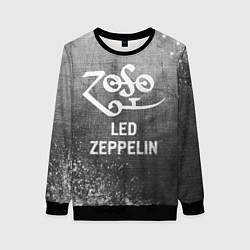Свитшот женский Led Zeppelin - grey gradient, цвет: 3D-черный