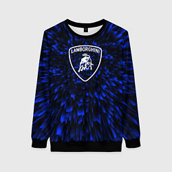 Женский свитшот Lamborghini blue energy