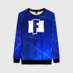 Женский свитшот Fortnite blue poly