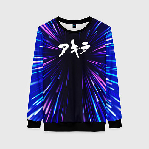 Женский свитшот Akira neon energy / 3D-Черный – фото 1