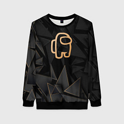 Женский свитшот Among Us golden poly