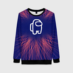 Женский свитшот Among Us red energy