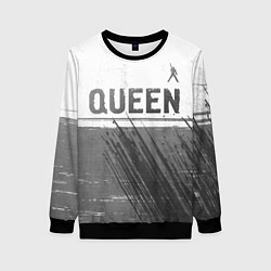 Свитшот женский Queen - white gradient посередине, цвет: 3D-черный