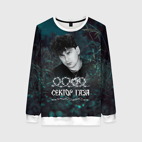 Женский свитшот Сектор газа ночной фон / 3D-Белый – фото 1