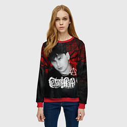 Свитшот женский Сектор газа красный лес, цвет: 3D-красный — фото 2