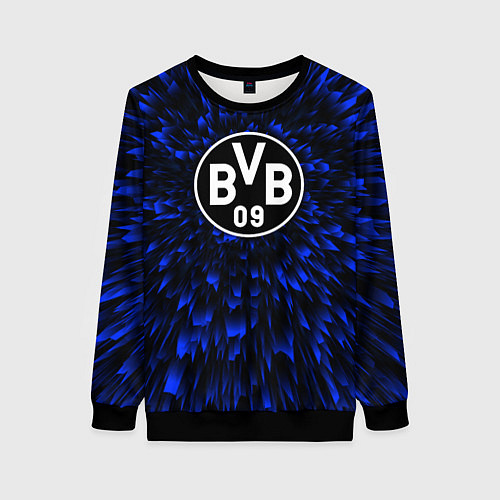 Женский свитшот Borussia blue energy / 3D-Черный – фото 1