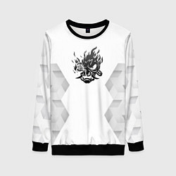 Женский свитшот Cyberpunk 2077 white poly