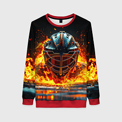 Женский свитшот Голкипер в огне