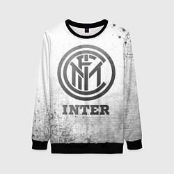 Свитшот женский Inter - white gradient, цвет: 3D-черный