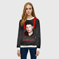 Свитшот женский Сектор газа - рок жив, цвет: 3D-белый — фото 2
