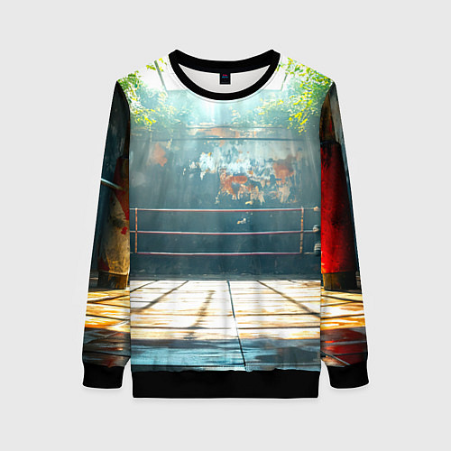 Женский свитшот Ринг под открытым небом / 3D-Черный – фото 1