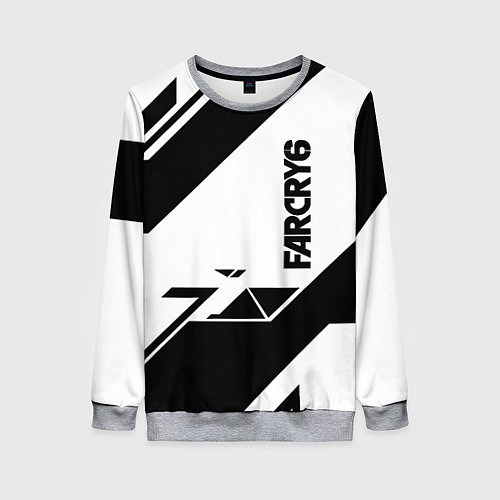 Женский свитшот Farcry6 геометрия полосы / 3D-Меланж – фото 1