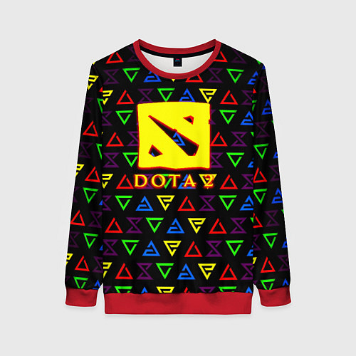 Женский свитшот Dota pattern witcher / 3D-Красный – фото 1