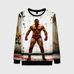 Женский свитшот Реслер на белом