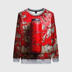 Женский свитшот Красная боксерская груша