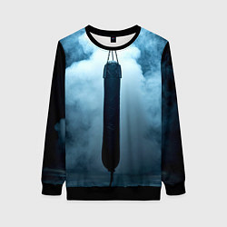 Женский свитшот Боксерская груша в дыму