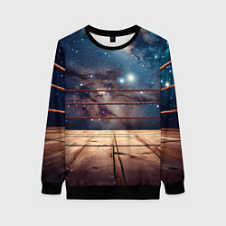 Женский свитшот Космический ринг