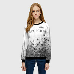 Свитшот женский Papa Roach - white gradient посередине, цвет: 3D-черный — фото 2