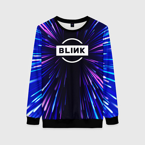 Женский свитшот Blackpink neon energy / 3D-Черный – фото 1