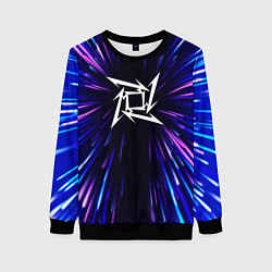 Свитшот женский Metallica neon energy, цвет: 3D-черный