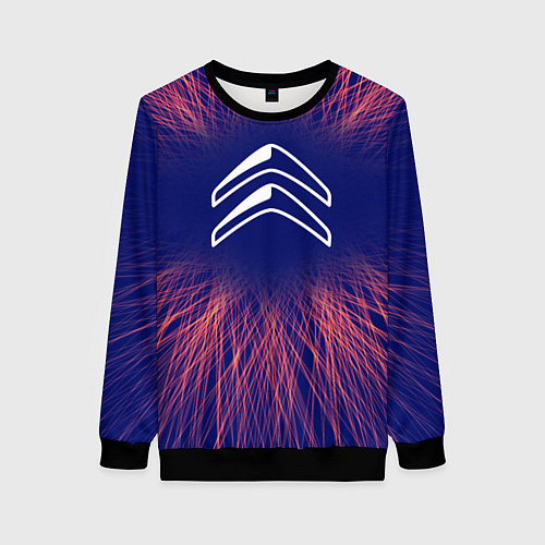 Женский свитшот Citroen red energy / 3D-Черный – фото 1