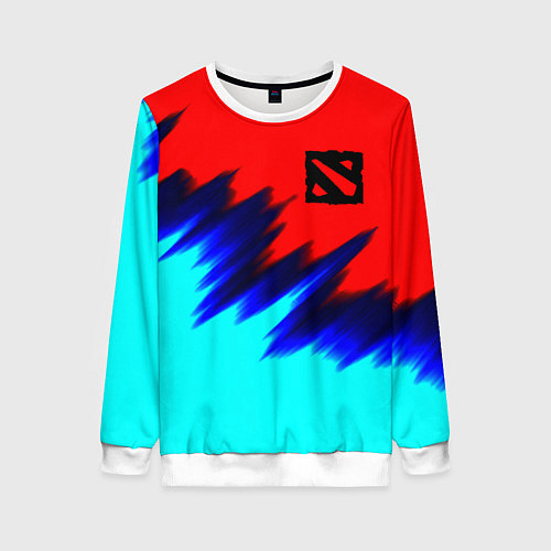 Женский свитшот Dota краски / 3D-Белый – фото 1