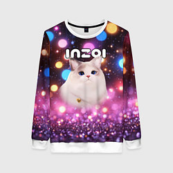 Женский свитшот Inzoi кошечка и логотип