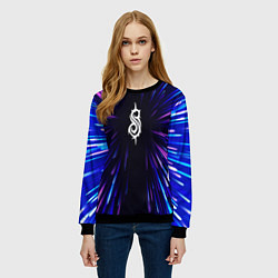 Свитшот женский Slipknot neon energy, цвет: 3D-черный — фото 2