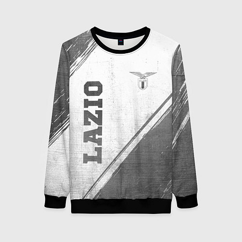 Женский свитшот Lazio - white gradient вертикально / 3D-Черный – фото 1