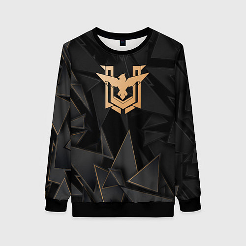Женский свитшот Free Fire golden poly / 3D-Черный – фото 1